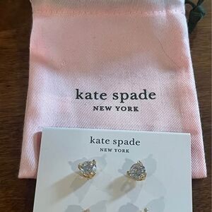 Kate Spade Bundle: 2 pair stud earrings & insulated lunch cooler $118 RetailValu